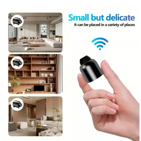 MINI CÁMARA WiFi 480P USB – NEGRA | MONITOREO REMOTO POR APP — imagen 6