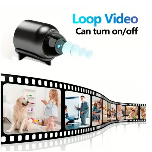 MINI CÁMARA WiFi 480P USB – NEGRA | MONITOREO REMOTO POR APP — imagen 2