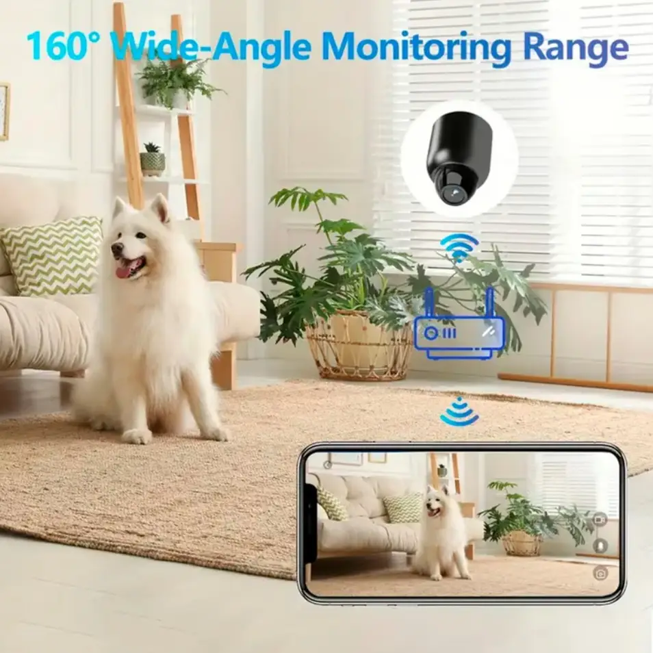 MINI CÁMARA WiFi 480P USB – NEGRA | MONITOREO REMOTO POR APP — imagen 3