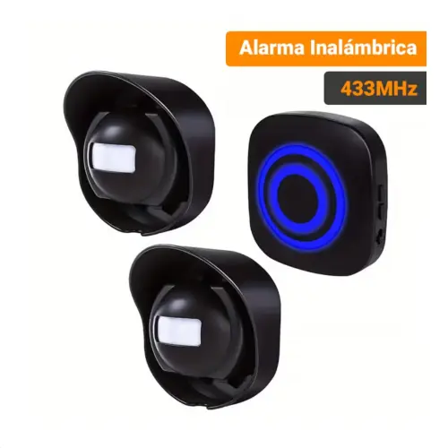 ALARMA INALÁMBRICA 433MHz CON SENSOR DE MOVIMIENTO | 2 TRANSMISORES + 1 RECEPTOR — imagen 4