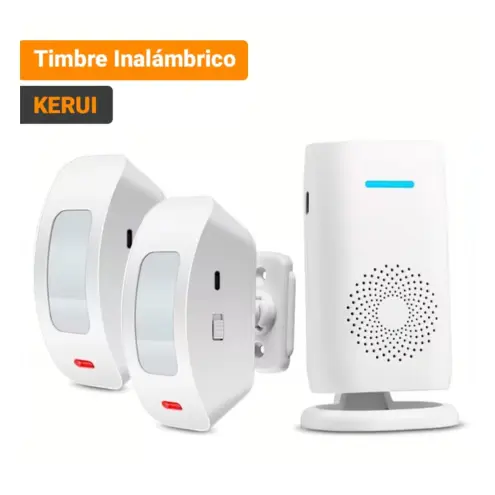 KERUI | TIMBRE INALÁMBRICO CON SENSOR INFRARROJO DE MOVIMIENTO — imagen 1