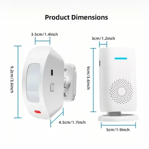KERUI | TIMBRE INALÁMBRICO CON SENSOR INFRARROJO DE MOVIMIENTO — imagen 3