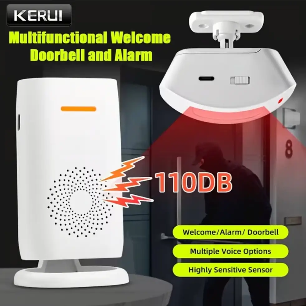 KERUI | TIMBRE INALÁMBRICO CON SENSOR INFRARROJO DE MOVIMIENTO — imagen 8