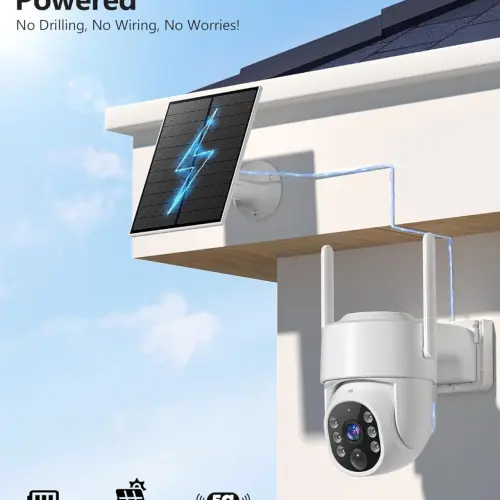 GIANTEYE | PACK DE 2 CÁMARAS DE SEGURIDAD SOLARES 2K PARA EXTERIOR — imagen 5