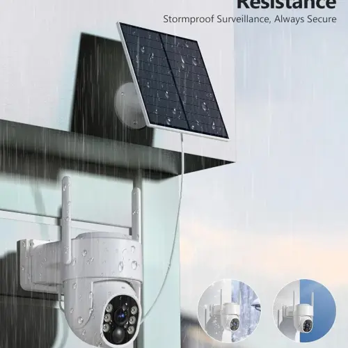 GIANTEYE | PACK DE 2 CÁMARAS DE SEGURIDAD SOLARES 2K PARA EXTERIOR — imagen 2