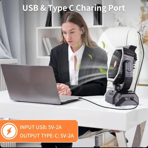 VENTILADOR F10 RECARGABLE PORTÁTIL DE ALTA VELOCIDAD – 20.000 mAh — imagen 6