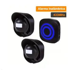 ALARMA INALÁMBRICA 433MHz CON SENSOR DE MOVIMIENTO | 2 TRANSMISORES + 1 RECEPTOR miniatura 4