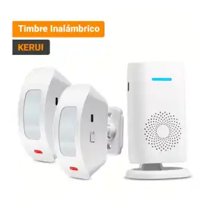 KERUI | TIMBRE INALÁMBRICO CON SENSOR INFRARROJO DE MOVIMIENTO miniatura 1