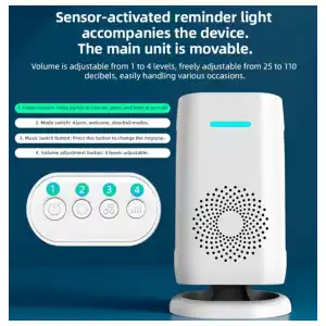 KERUI | TIMBRE INALÁMBRICO CON SENSOR INFRARROJO DE MOVIMIENTO miniatura 5