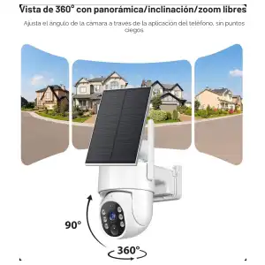 GIANTEYE | PACK DE 2 CÁMARAS DE SEGURIDAD SOLARES 2K PARA EXTERIOR miniatura 6