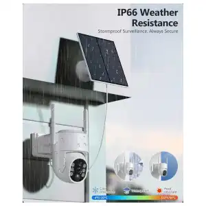 GIANTEYE | PACK DE 2 CÁMARAS DE SEGURIDAD SOLARES 2K PARA EXTERIOR miniatura 2