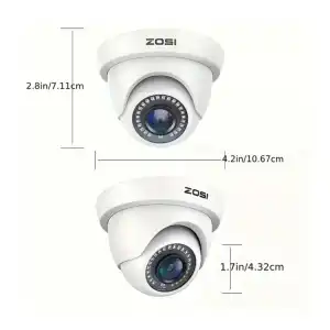SISTEMA DE VIGILANCIA ZOSI 8VN-419 – 4 CÁMARAS 1080P + DVR 8CH 5MP LITE | SIN HDD miniatura 4