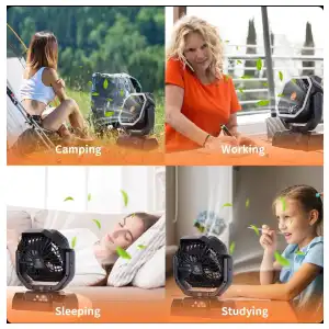 VENTILADOR F10 RECARGABLE PORTÁTIL DE ALTA VELOCIDAD – 20.000 mAh miniatura 7