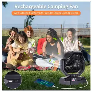 VENTILADOR F10 RECARGABLE PORTÁTIL DE ALTA VELOCIDAD – 20.000 mAh miniatura 4