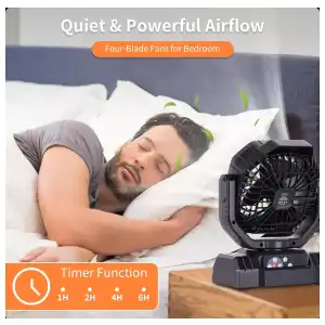 VENTILADOR F10 RECARGABLE PORTÁTIL DE ALTA VELOCIDAD – 20.000 mAh miniatura 5