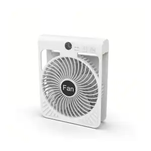 VENTILADOR SOLAR PORTÁTIL PLEGABLE MEDING F917 – 2.000 mAh | 4 VELOCIDADES CON LUZ LED miniatura 5