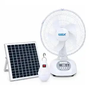 VENTILADOR RECARGABLE DE MESA PATIX FS-628 – 15W | SOLAR, LED Y CONTROL REMOTO miniatura 1