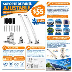 SOPORTE AJUSTABLE PARA PANEL SOLAR miniatura 3