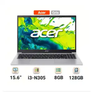 Acer - Aspire Lite 15 Laptop - 15.6" FHD IPS - Intel Core 3 Series 1 N350 - Intel Graphics - 8GB Onboard - 128GB PCIe SSD - Ligh miniatura 1